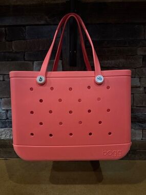 BOGG BAG Coral Pink/orange Classic large tote